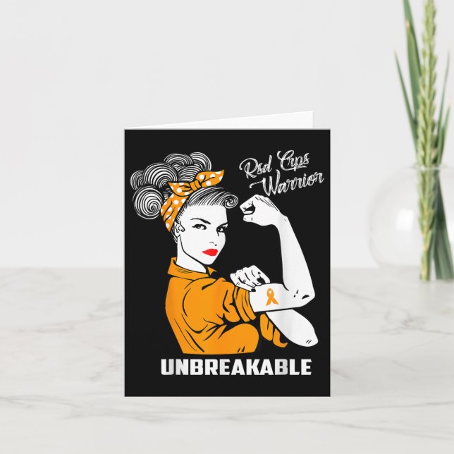 Tarjeta Rsd Crps Guerrero Inquebrantable Rsd Crps Concienc (Anverso)