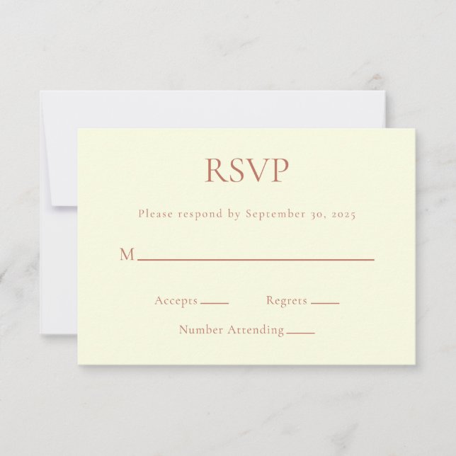 Tarjeta RSVP (Anverso)