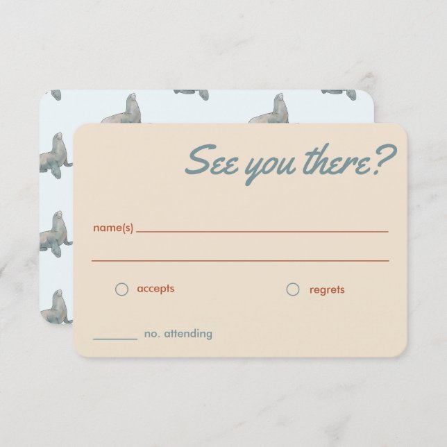 Tarjeta RSVP (Anverso / Reverso)