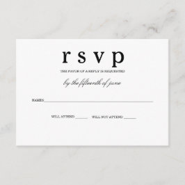 Tarjeta RSVP
