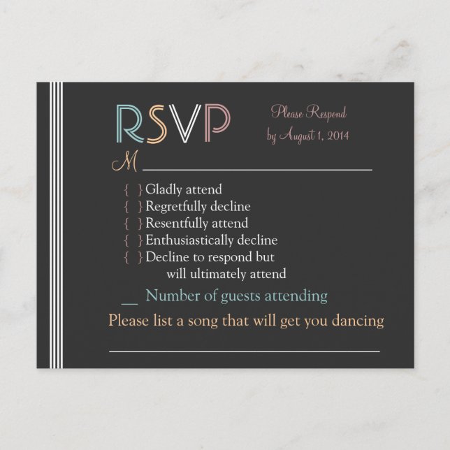 Tarjeta RSVP (Anverso)