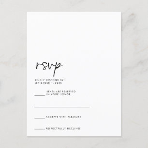 Tarjeta RSVP