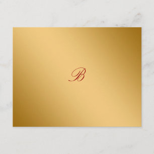 Tarjeta RSVP 311-Golden diVine Sweet Cherry Red