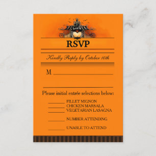 Tarjeta RSVP 3.5x5 - Selección de menú - Amor de H