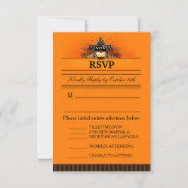 Tarjeta RSVP 3.5x5 - Selección de menú - Amor de H