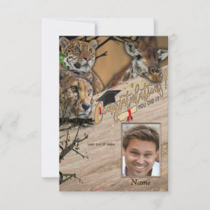 Tarjeta RSVP al aire libre Safari