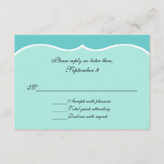 Tarjeta RSVP Aqua Blue All Purpose