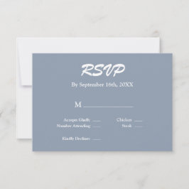 Tarjeta RSVP Azul