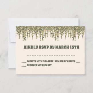 Tarjeta RSVP Baby Shower Neutral para hongos peque