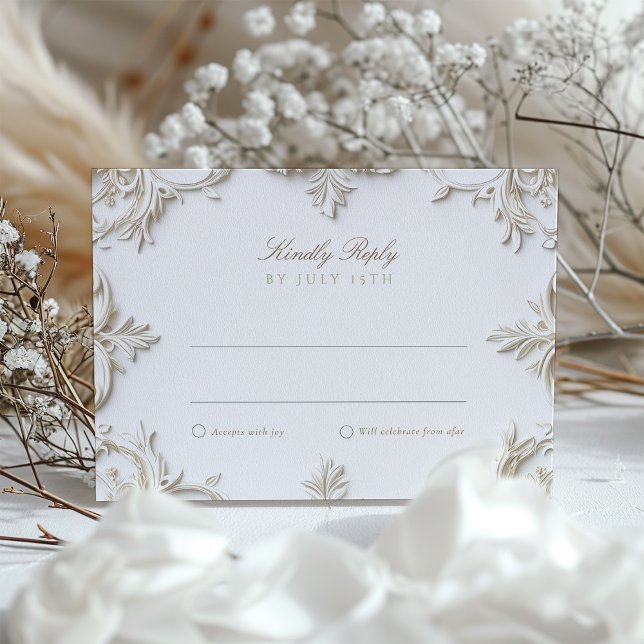 Tarjeta RSVP barroca para Boda (Subido por el creador)