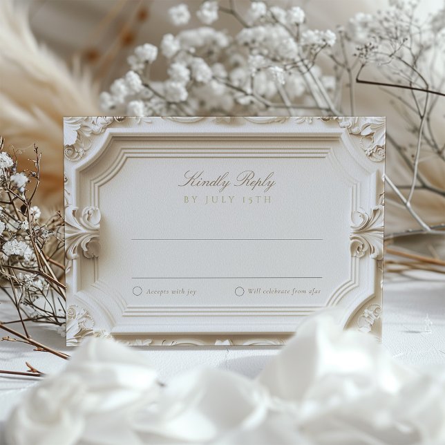Tarjeta RSVP barroca para Boda (Subido por el creador)