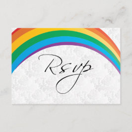 Tarjeta RSVP Boda Gay Arcoiris