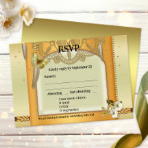 Tarjeta RSVP Bohemian Retro Dreamcatcher Wedding