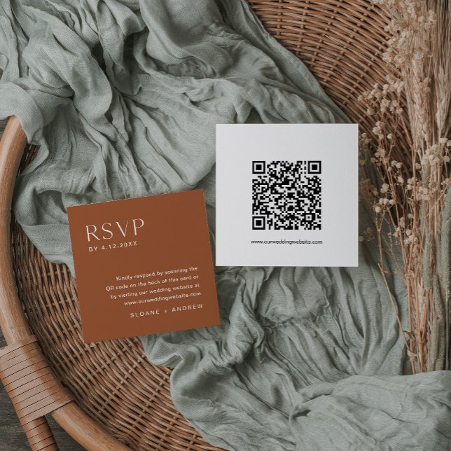 Tarjeta RSVP bohemiana de SIENNA, inserción de cód (Subido por el creador)