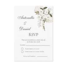Tarjeta RSVP Boho de boda española