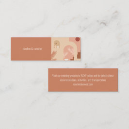 Tarjeta RSVP Boho floral moderna Terracotta Weddin