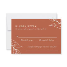 Tarjeta RSVP Boho Tropical Wedding