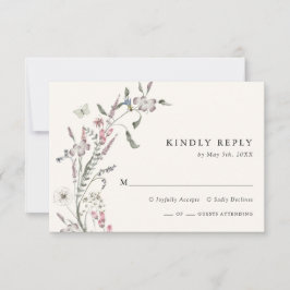Tarjeta RSVP Boho Wedding