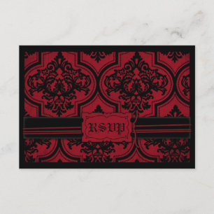 Tarjeta RSVP C de la novia del vampiro