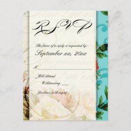 tarjeta RSVP chic french shabby