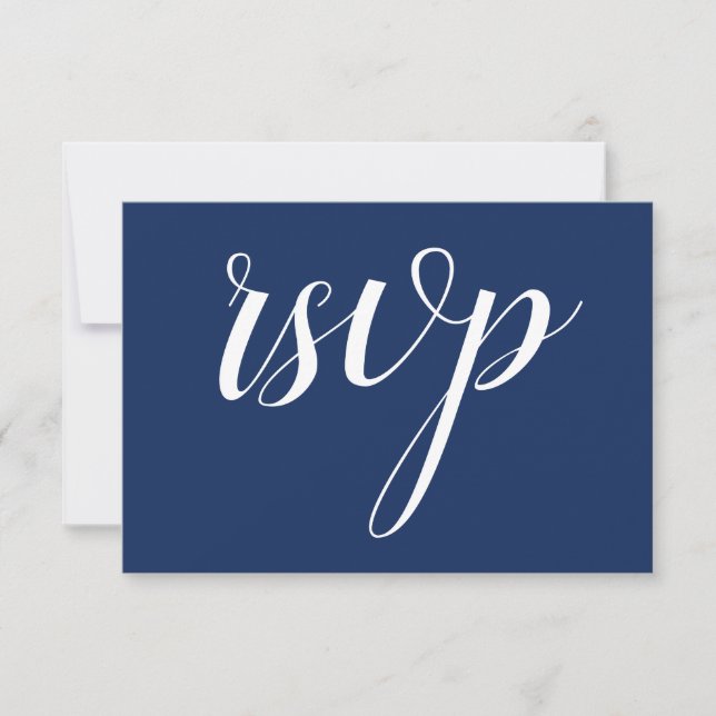 Tarjeta "rsvp" clásica, nostálgica y vintage (Anverso)