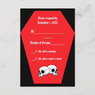 Tarjeta RSVP Coffin Ebony III (Ruby) - LND
