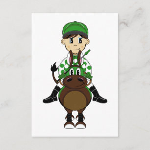 Tarjeta RSVP Cuta Pequeña Jockey