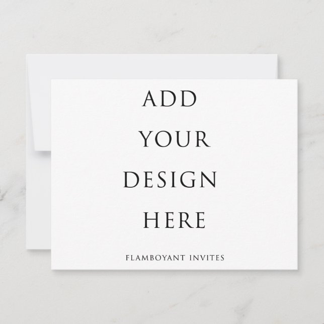Tarjeta RSVP de 5,5" x 4,25"/ Tarjeta de gabinete (Anverso)