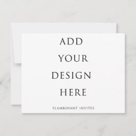 Tarjeta RSVP de 5,5" x 4,25"/ Tarjeta de gabinete