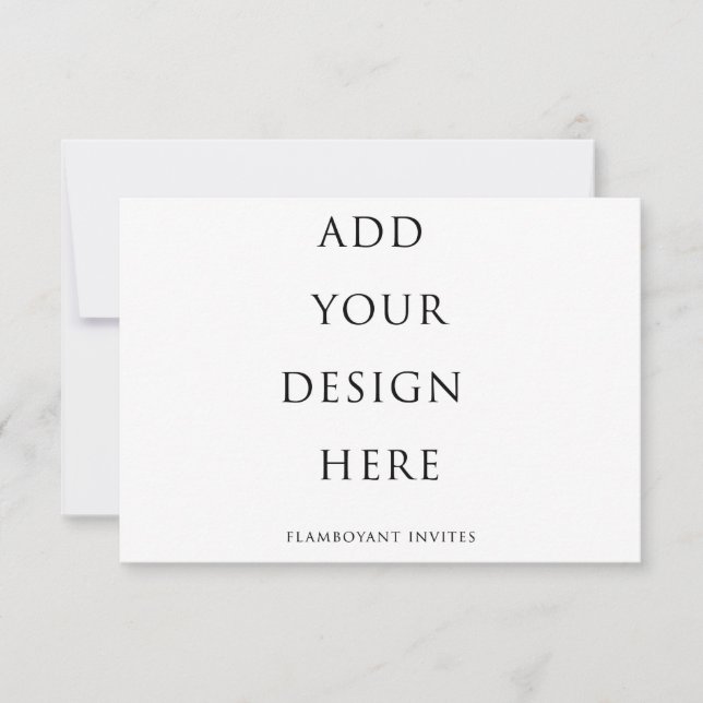 Tarjeta RSVP de 5"x3.5"/ Tarjeta de gabinete (Anverso)