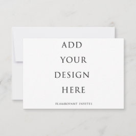 Tarjeta RSVP de 5"x3.5"/ Tarjeta de gabinete