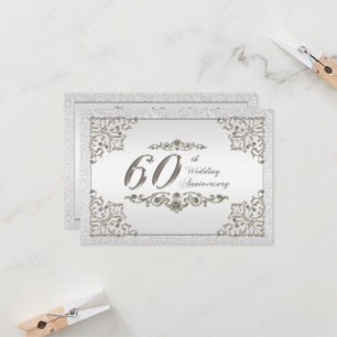 Tarjeta RSVP de 60 años de Boda
