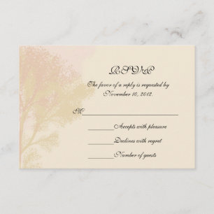Tarjeta RSVP de Árboles de Otoño