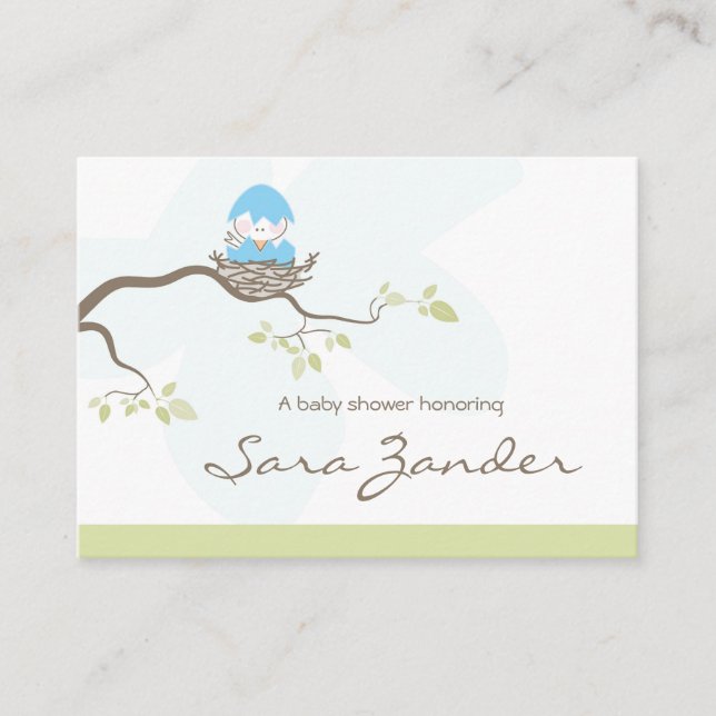 Tarjeta RSVP de Baby Shower (Anverso)