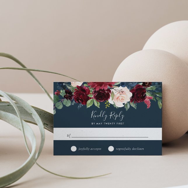 Tarjeta RSVP de Bloom Radiante (Subido por el creador)