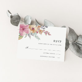 Tarjeta RSVP de Blooms Pintada
