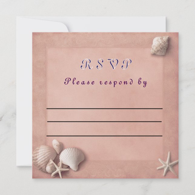 Tarjeta RSVP de boda (Anverso)