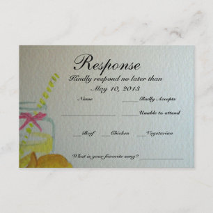 Tarjeta RSVP de boda