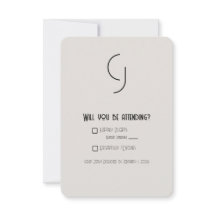 Tarjeta RSVP de boda Art Deco minimalista