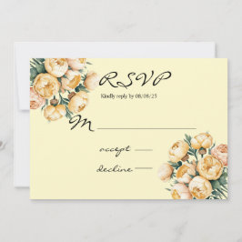 Tarjeta RSVP de Boda con Róquet de Rómulo de Rótul