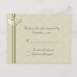 Tarjeta RSVP de boda cristiana