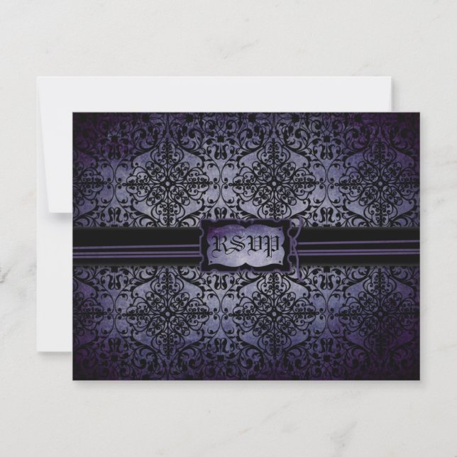 Tarjeta RSVP de boda D2 (Anverso)