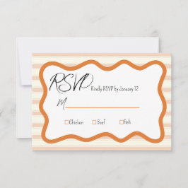 Tarjeta RSVP de boda Daffodil