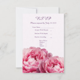 Tarjeta RSVP de Boda de Abrazo Floral