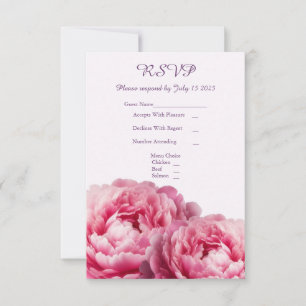 Tarjeta RSVP de Boda de Abrazo Floral