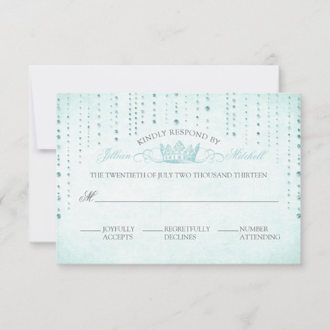 Tarjeta RSVP de Boda de Boda de Cuchillo y Cuello  (Anverso)