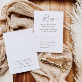Tarjeta RSVP de boda de boda para adultos sólo con
