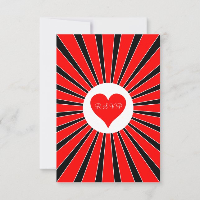 Tarjeta RSVP de Boda de Casino de Las Vegas (Anverso)