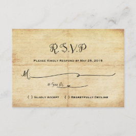 Tarjeta RSVP de Boda de cuento de hadas - De vez e