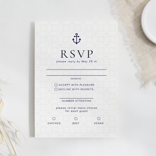 Tarjeta RSVP de boda de destino de crucero (Subido por el creador)